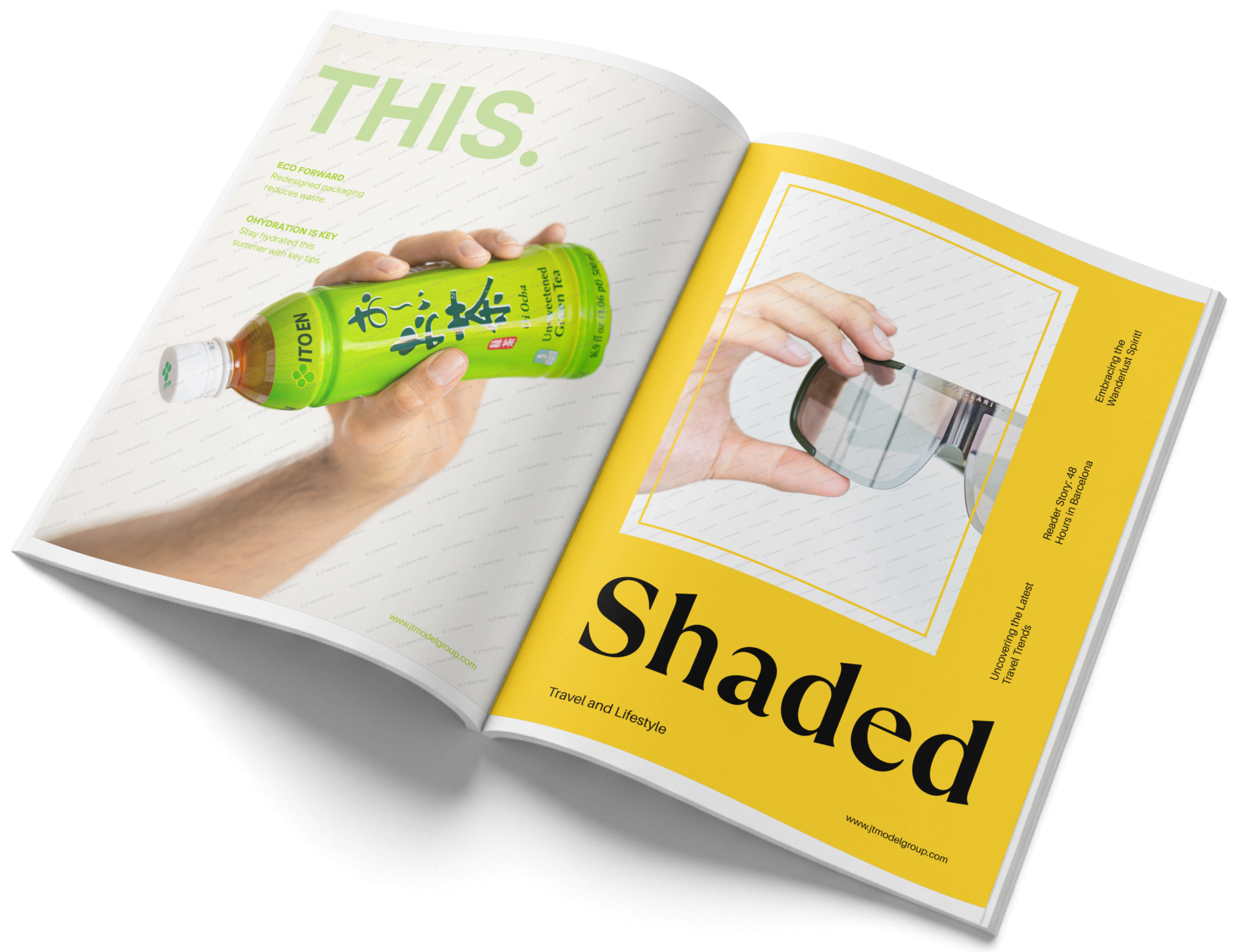 THIS. Magazine open spread
